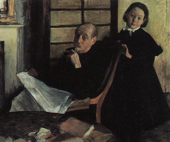 Edgar Degas Henri de Gas and his Niece Lucy Sweden oil painting art